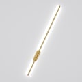 Miniatyrbillede 2 af 4: Minimalistisk guld lineær LED væglampe, hvidt lys 100 cm