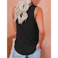 Miniatyrbilde 3 av 3: IC Damer Casual Cami Linne Løs Passform Sommer Ermeløs Camisole large