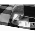 Miniatyrbillede 4 af 5: IC Buffalo plaid tæppe 127 cm x 152 cm til sofa - Ultramyk plys flanell fleece sengetæppe Sherpa tæppe til børn og voksne