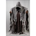 Pikkukuva 1 / 9: Halloween-viitta aikuisten ja lasten zombipukuun, kalloviitta rekvisiitta kauhuhaamu tie MJ51 One Size Brown