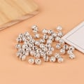Miniatyrbillede 5 af 5: IC 50 stk 6mm Rhinestone Rone Krystal Løse Spacer Perler Til Smykker K-8mm