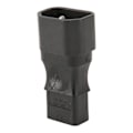 Pikkukuva 2 / 5: Iec320 C14 - C9 virtajohdon sovitin, uros-naaras, 6A 250V, virtapistokeadapteri PDU-palvelimelle, UPS-pistokkeelle, 2 kpl