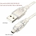 Miniatyrbillede 2 af 5: USB Han til FireWire IEEE 1394 4 Pin Han iLink Adapter Kabelledning til Sony DCR-TRV75E DV, af DEBUNS