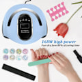Miniatyrbilde 3 av 5: IC 168W UV/LED-lampe med timerfunksjon