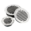 Miniatyrbillede 2 af 5: Rund ventilationsrist i rustfrit stål 100 mm metalventilationsrist, af DEBUNS