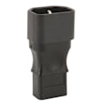 Pikkukuva 4 / 5: Iec320 C14 - C9 virtajohdon sovitin, uros-naaras, 6A 250V, virtapistokeadapteri PDU-palvelimelle, UPS-pistokkeelle, 2 kpl
