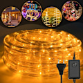 Miniatyrbild 1 av 4: 10m Gul LED Ljusslang för Inomhus Utomhus Festbelysning Dekorationsbelysning Julbelysning