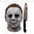 Miniatyrbilde 6 av 9: Halloween 2023 - Ny Måneskinnspanikk Drep Mike Meyer Myers Skrekk Latex Maske Hodedeksel White