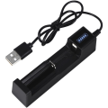 Miniatyrbillede 1 af 5: Smart USB litiumbatterilader 1A hurtigopladning til 18650, 26650, 14500 4,2V genopladelig lithium