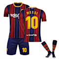 Miniatyrbillede 1 af 9: 20-21 Barcelona trøje hjemme og ude sort, guld og pink Messi fodbolduniform sæt 10 Messi socks M