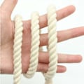 Miniatyrbillede 2 af 5: 100% Bomuld Tvundet Blødt Reb til Macrame, Strikning, Vægophæng, Håndværk - 10m x 10mm