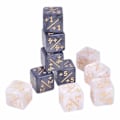 Pikkukuva 2 / 5: IC 10x 14mm 6-sivuinen laskentanoppa +1/-1 noppa Lelu lapsille kokoelmaan musta & valkoinen