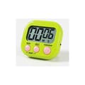 Magnetisk Kökstimer med Stor LCD-Display, Timers för Matlagning, Studier, Högt Alarm och Nedräkning Grön