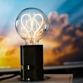 Pikkukuva 3 / 5: Led-lamput Vintage-lamppu 4W Himmennettävä Antiikki Edison Led-filamenttilamppu 220/240V G95 Sydän Lämmin Hehku (Läpinäkyvä)