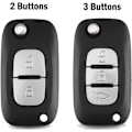 Miniatyrbillede 4 af 5: IC Bilfjernbetjening Nøglehus erstatning for Re-nault Clio 3 Kangoo Master Modus Twingo fjernbetjening bilnøgle med PCF7961 3 knapper