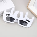 Miniatyrbillede 3 af 5: IC 2023 Nye Rock Gest Sjove Party Solbriller Hawaii Party Solbriller Hvid