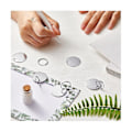 Miniatyrbild 5 av 5: 100-pack runda stansningsämnen i rostfritt stål, tomma brickor med hål, silverfärgade tomma hundbrickor, polerade tomma mynt Y