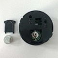 Miniatyrbillede 4 af 5: 2 stk. Mini 4,5 cm Sort Digital Termometer HygrometerDigital LCD Display Indendørs Udendørs Bærbar Rund Termometer Batterier Inkluderet, til Babyværelse Ho