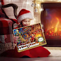Miniatyrbild 3 av 7: Julkalenderpussel 2024 med 1008 bitar, Tomtepussel, julklappar till, 24 pussellådor nedräkning, julklapp till pojkar och flickor (E) E