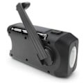 Pikkukuva 2 / 5: Musta käsikäyttöinen radio aurinkokennoilla, taskulamppu ja 2000mAh Powerbank hätäradio, Survival Black Black one size