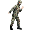 Miniatyrbilde 3 av 7: Barnas Mommie Zombie Kostyme Gutter Jenter Halloween Skummel Farao Egyptisk Body for Fint Klesopp Party 3-10 År 3-4 år