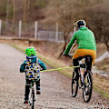Miniatyrbild 5 av 5: Cykelbogseringssystem Barn Retractable Bike Bungee Tow Rope, Mtb & Cykling Stretch Pull Strap För Att Cykla Längre Med Dina Vänner Barn