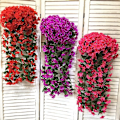 Miniatyrbilde 5 av 5: Kunstige hengende blomster og planter White