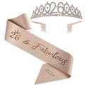 Party Krone Hodebånd Rhinestone Krone Hårtilbehør Første Års Nummer Bursdagskake Ornament Legering Hårbånd 26