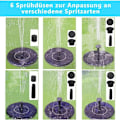 Pikkukuva 3 / 4: Aurinkovesipumppu puutarhaan 190L/h 7V/1.5W suihkulähde lammikkoon