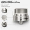 Ersättningsratt för spisugnsbrännare, passar modell AEZ73453509 silver AEZ73453509