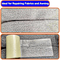 Miniatyrbillede 2 af 5: Vandtæt RV Markise Reparationstape Stærk Vedhæftning Telt Reparationstape Transparent Båd Cover Reparation Patch Kit (FMY) som billedet as the picture 20M