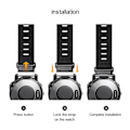 Miniatyrbilde 4 av 4: Nylon Canvas klokkearmbånd for Garmin Fenix 7 / Forerunner 965 / 955 / 945 / 935 Hurtigutløser armbånd