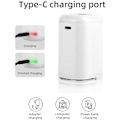 Miniatyrbilde 5 av 5: Mini Elektrisk Luftpumpe for Oppblåsbare Gjenstander 4 i 1 Bærbar Camping Luftpumpe med Innebygd Lys Powerbank Rask Inflasjon og Deflasjon Liten Pumpe, DUBUNS