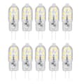 Miniatyrbild 1 av 5: 10 pcs G4 LED Bulb Brightness Dimmable High Color Rendering Transparent Shell Light Sources for Landscape Lighting DC 12V White Light 0.1