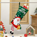 Miniatyrbild 2 av 5: IC Julstrumpa Jultomte Strumpor Stor Kapacitet Presentpåse Hängande C