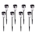 Miniatyrbilde 1 av 5: IC 8x Solcelledrevne Hagelamper - LED Sølv