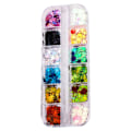 Miniatyrbilde 1 av 5: IC Jule Neglekunst Glitter Snøfnugg Neglekunst Paljetter 3D Neglestil 2