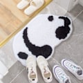 Miniatyrbild 3 av 4: IC Halkfri badrumsmatta Pandaformad tuftad plysch Supermjuk, mysig tvättbar badrumsmatta för sovrummet Tjocka mattor för barn (18\" x 27\", Panda)