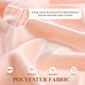 Miniatyrbilde 5 av 5: Silkesatin skjerf wraps for kvinner damer skjerf bruder brudepiker stål sjal for bryllup aftenfest jenter gaver elfenben metallisk Pink