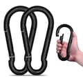Längd 10cm Bredd 4.9cm Karbinhake, Kraftiga Karbinhakar, 2-pack Stor Karbinhake, Kraftig Repkoppling för Nycklar Gungställning Camping Fiske
