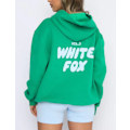 Miniatyrbillede 1 af 4: Hættetrøje til kvinder med løs og tyk jakke Top Fashion grøn green 3XL#