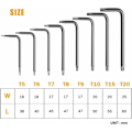 Pikkukuva 2 / 5: Offset Torx -avaimet, 8-osainen Torx-kuusiokoloavainsarja, Tähtiruuvimeisseli T5 T6 T7 T8 T9 T10 T15 T20, Avainsarjat Käsityökalut Torx-kuusiokoloavaimet