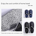 Miniatyrbillede 5 af 5: Par Fleece Filt Tøfler Bærbare Vaskbare Engangs Anti-Slip Tøfler til Familie Spa Gæster Hotel Rejse