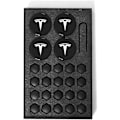Pikkukuva 1 / 3: Auton pyörän keskiön navan suojukset Tesla Model 3 Y:lle, vanteen tunnusmerkki, pyörän keskiökapselit, valkoinen
