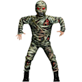 Miniatyrbilde 5 av 7: Barnas Mommie Zombie Kostyme Gutter Jenter Halloween Skummel Farao Egyptisk Body for Fint Klesopp Party 3-10 År 4-6 Years