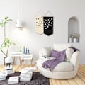 Miniatyrbild 4 av 5: Väggmonterad Brosch Smyckesförvaringsväska Canvas Displayställ Emaljnålsdisplay Bannerhållare Örhängen Halsband (Svart+Vit)