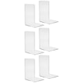 Miniatyrbillede 1 af 4: Bogstøtter i Plexiglas - 6 stk Transparent Transparent