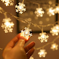 Pikkukuva 2 / 5: LED-lumilamppu-ketju joulukuusen koristeluun, joulu MJ67 lomajuhlan asettelun valot Pure White 3 meters 20 lights-USB