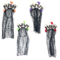 Miniatyrbilde 1 av 5: IC 4stk Day of the Dead Pannebånd, Hodeplagg Rose Skalle Blomsterkrone