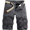 Miniatyrbild 1 av 4: IC Cargo-shorts för män Lättviktsbyxor med flera fickor, lediga, utan bälte